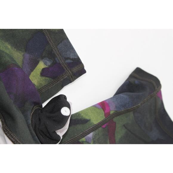 B0 Auth LULULEMON Wunder Under Crop Camo Print Full-On Luxtreme Pants Sz 6 - Picture 4 of 4